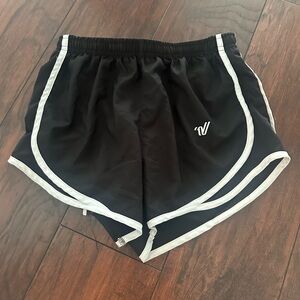 Varsity Black Shorts